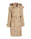 Burberry Woman Overcoat & Trench Coat Beige Size 12 Cotton In Neutral