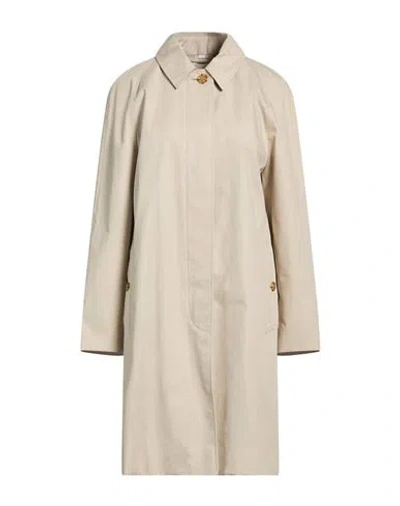Burberry Woman Overcoat & Trench Coat Beige Size 12 Cotton In Sand