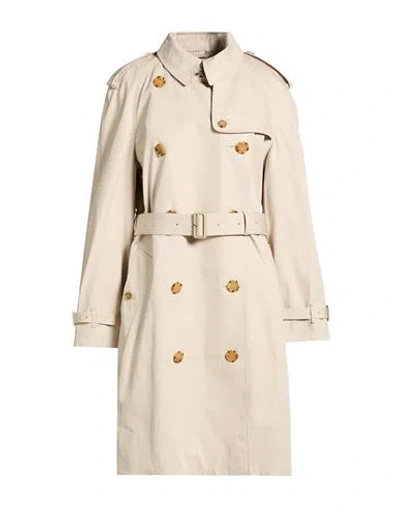 Burberry Woman Overcoat & Trench Coat Beige Size 12 Cotton In Neutral