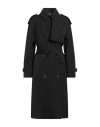 Burberry Woman Overcoat & Trench Coat Black Size 6 Cotton, Polyester In Black