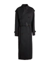 Burberry Woman Overcoat & Trench Coat Charcoal Size 6 Wool In Gray