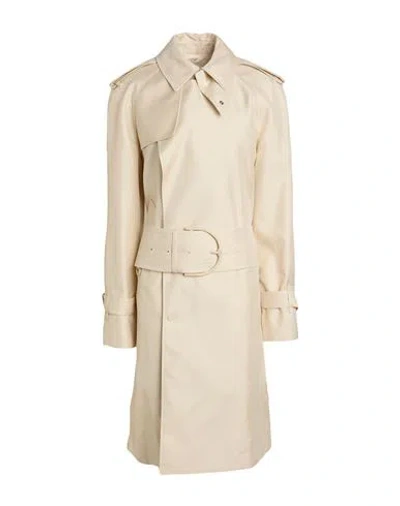Burberry Woman Overcoat & Trench Coat Cream Size 6 Silk, Polyester In White