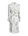 Burberry Woman Overcoat & Trench Coat Ivory Size 6 Paper, Viscose In White