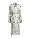 Burberry Woman Overcoat & Trench Coat Pastel Yellow Size 6 Viscose, Polyester In Gray