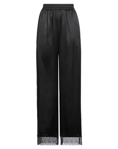 Burberry Woman Pants Black Size 6 Silk, Polyamide