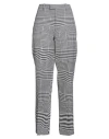 Burberry Woman Pants Black Size 8 Wool, Polyamide In Gray