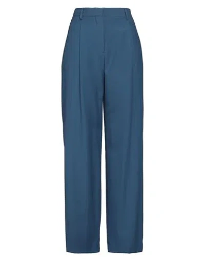 Burberry Woman Pants Blue Size 8 Virgin Wool