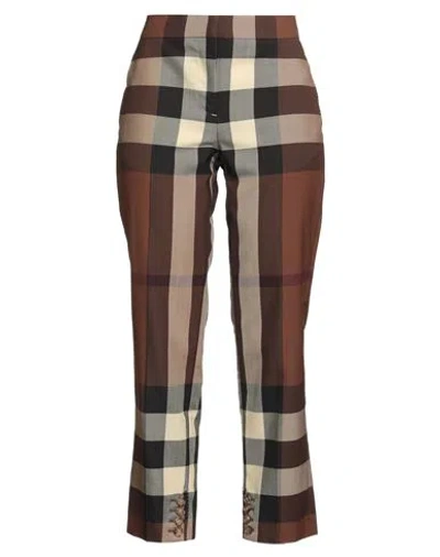 Burberry Woman Pants Brown Size 0 Wool