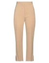 Burberry Woman Pants Camel Size 4 Wool, Elastane In Beige