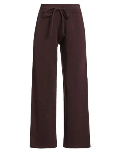 Burberry Woman Pants Chocolate Brown Size M Wool, Polyamide, Elastane