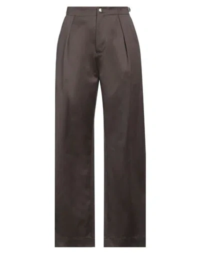 Burberry Woman Pants Dark Brown Size 6 Cotton