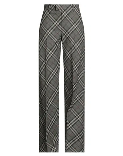 Burberry Woman Pants Grey Size 4 Virgin Wool In Gray