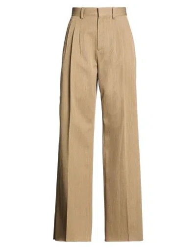 Burberry Woman Pants Khaki Size 2 Virgin Wool In Beige