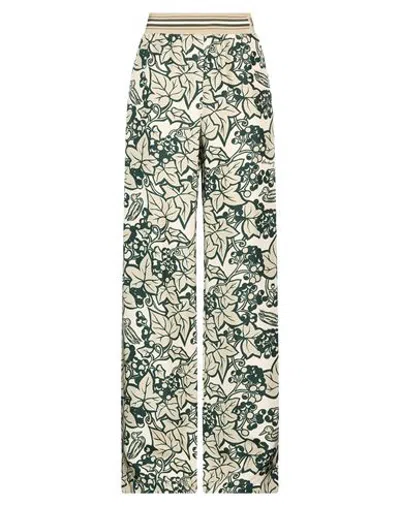 Burberry Woman Pants Khaki Size 8 Silk In Beige
