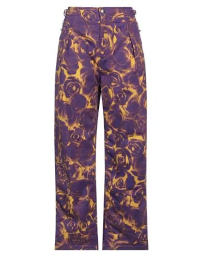 Burberry Woman Pants Purple Size 4 Cotton