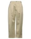 Burberry Adjustable Straps Wide-leg Cotton Pant In Sage Green