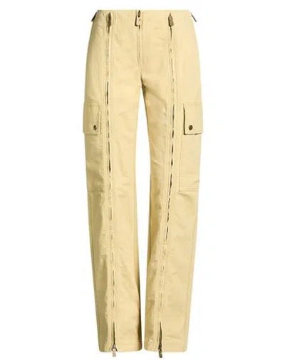 Burberry Woman Pants Sand Size 8 Cotton, Linen In Brown