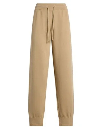 Burberry Woman Pants Sand Size M Wool, Polyamide, Elastane In Beige