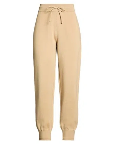 Burberry Woman Pants Sand Size S Wool, Polyamide, Elastane In Beige