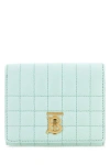 Burberry Small Lola Quilted Leather Wallet In Blue
