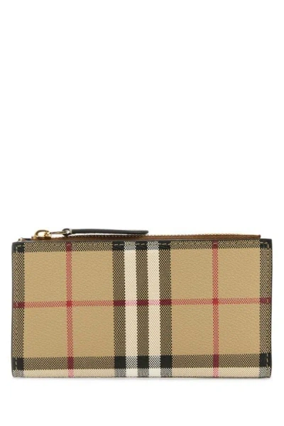 BURBERRY BURBERRY WOMEN PRINTED CANVAS WALLET