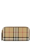 Burberry Printed Leather Wallet In Multicolor