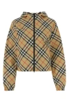 BURBERRY BURBERRY WOMAN PRINTED POLYESTER REVERSIBLE JACKET
