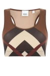 Burberry Printed Stretch Nylon Top In Multicolor