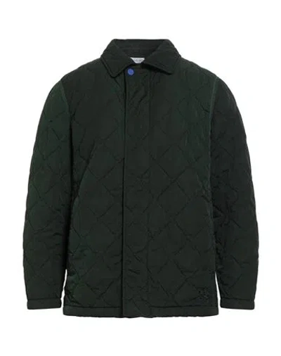 Burberry Woman Puffer Dark Green Size L Polyamide