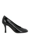 Burberry Woman Pumps Black Size 7 Leather In Black