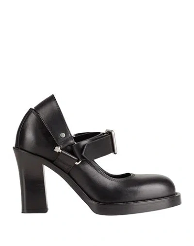 Burberry Woman Pumps Black Size 7.5 Leather