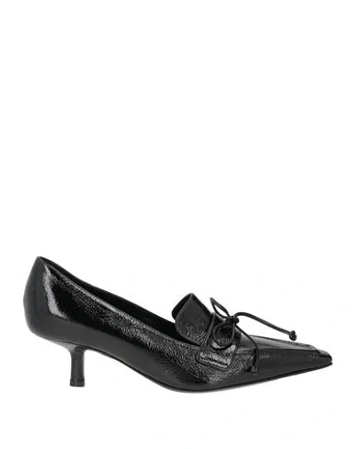 Burberry Woman Pumps Black Size 7.5 Leather