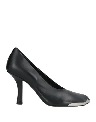 Burberry Woman Pumps Black Size 8 Lambskin, Brass