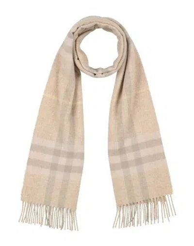 Burberry Woman Scarf Beige Size - Cashmere In Sand