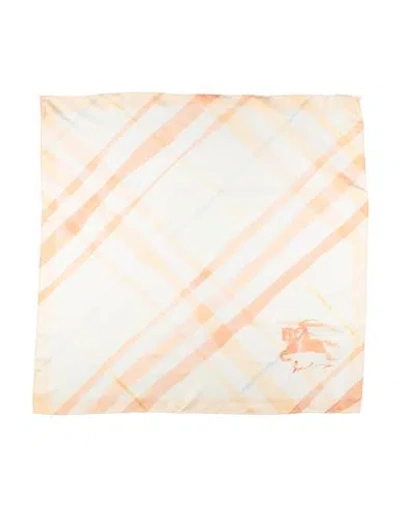 Burberry Woman Scarf Beige Size - Silk In Neutral