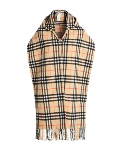 Burberry Woman Scarf Camel Size - Cashmere In Sand