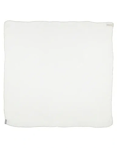Burberry Woman Scarf Cream Size - Silk In White