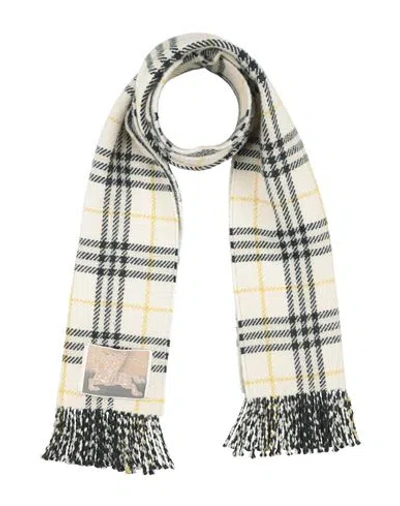 Burberry Woman Scarf Ivory Size - Cashmere, Wool In White