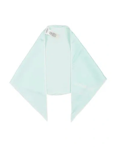 Burberry Woman Scarf Light Green Size - Silk