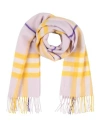 Burberry Giant Check Cashmere Scarf In Purple