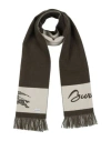 Burberry Woman Scarf Military Green Size - Wool In Green