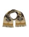 Burberry Woman Scarf Military Green Size - Wool, Cashmere In Brown