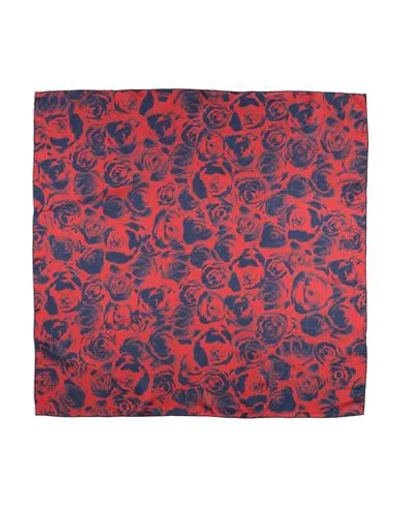 Burberry Woman Scarf Red Size - Silk