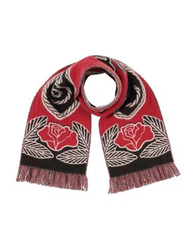 Burberry Woman Scarf Red Size - Wool, Cashmere