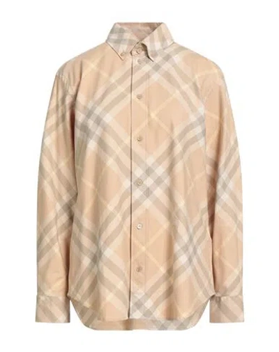 Burberry Woman Shirt Beige Size 6 Cotton In Neutral