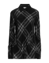 Burberry Signature Check Button-front Shirt In Black