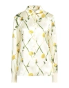 Burberry Woman Shirt Pastel Yellow Size 10 Viscose, Polyamide, Elastane In Yellow