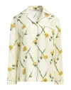 Burberry Dandelion-print Silk Pyjama Shirt In Yellow