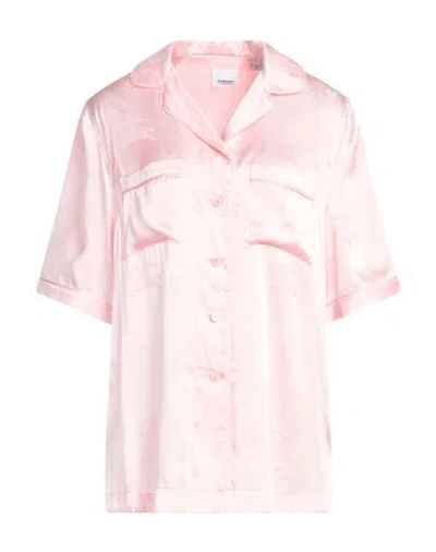 BURBERRY BURBERRY WOMAN SHIRT PINK SIZE 0 SILK