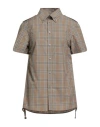 Burberry Woman Shirt Sand Size 10 Silk In Multi
